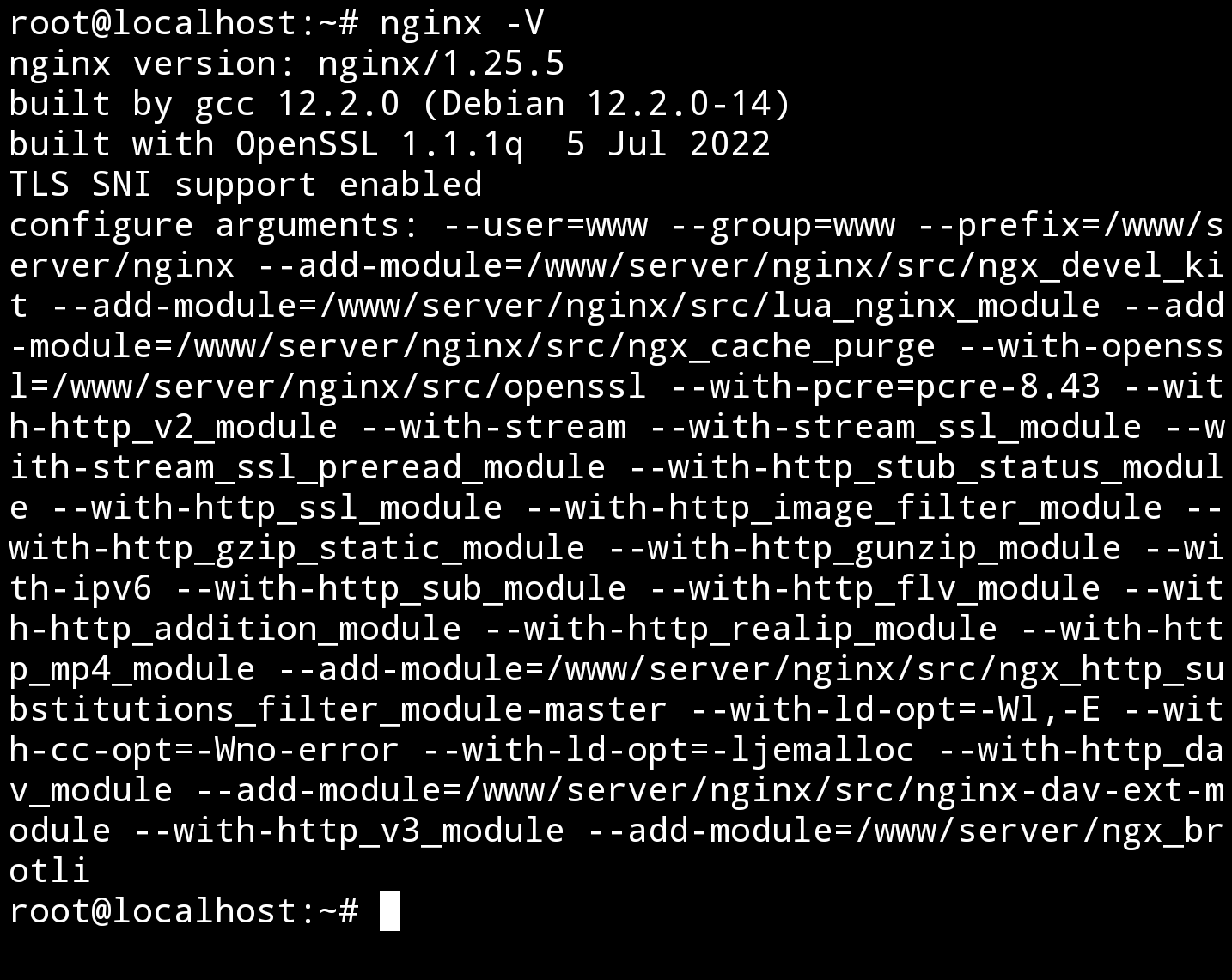 Nginx 1.25.x开启HTTP/3